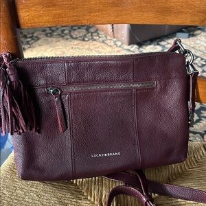 Lucky Brand Burgundy Crossbody Bag